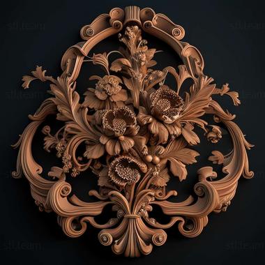 3D model rococo (STL)